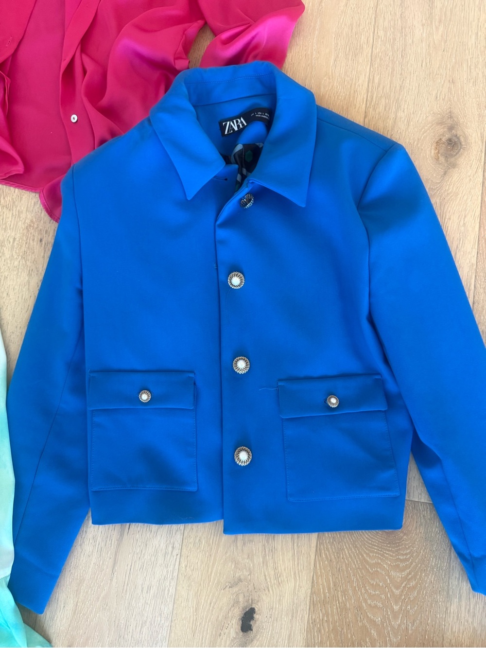 Zara Royal Blue Cropped Blazer
